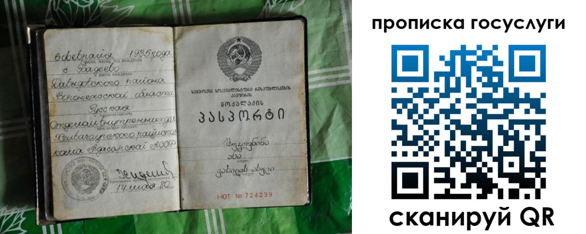 прописка паспорт в Острове